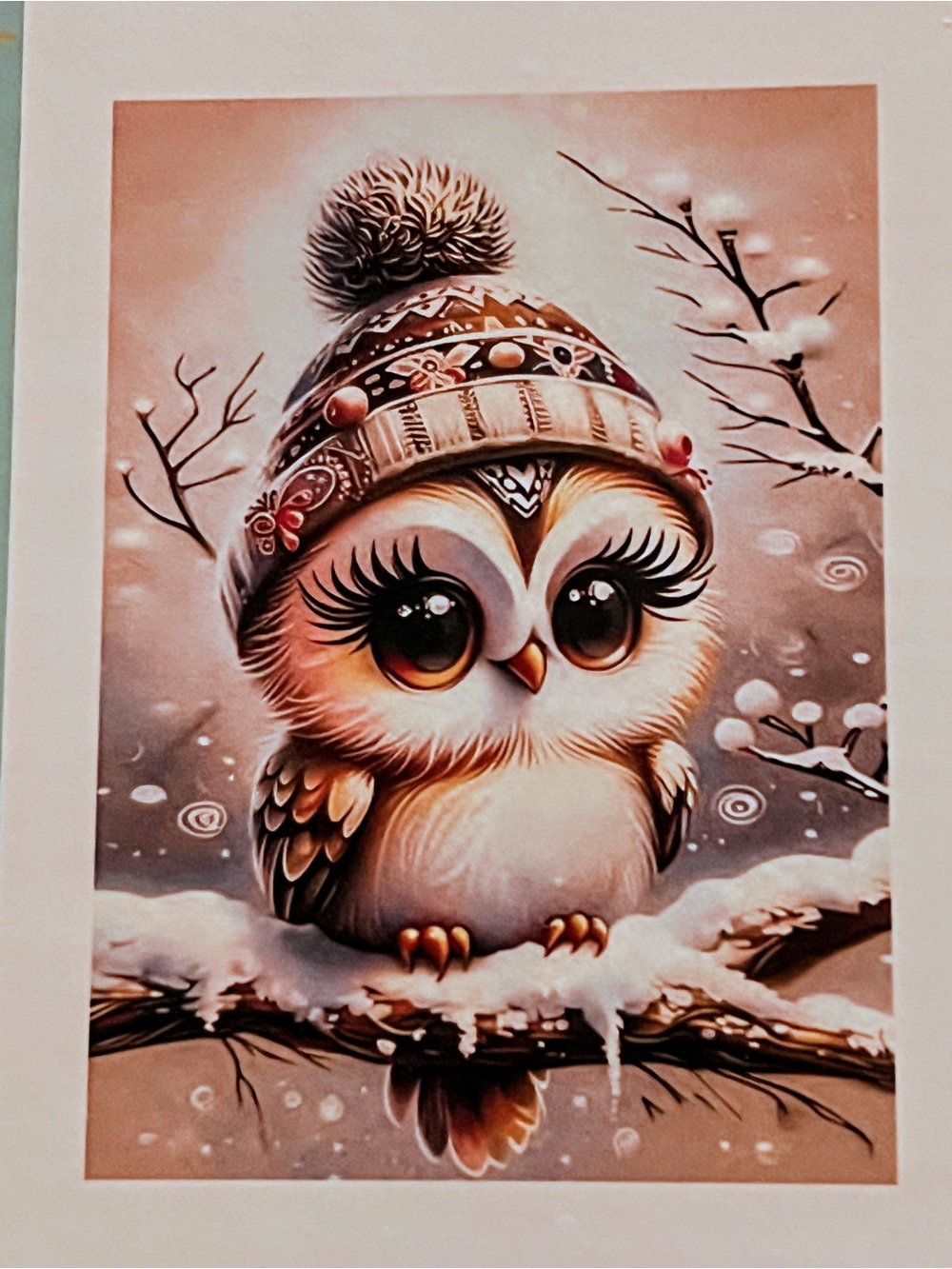 1000 pieces Jigsaw puzzle with a cute baby owl in the hat
